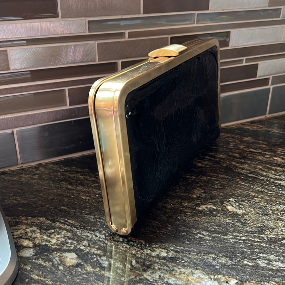Banana Republic leather clutch